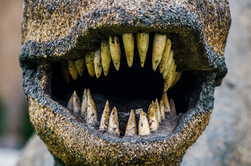 Dinosaur mouth with sharp teeth, terrifying photograph © Peruphotoart
