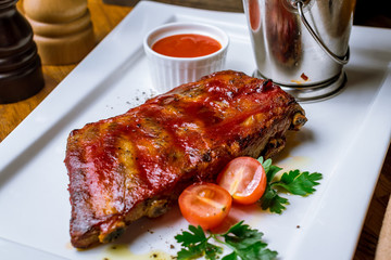 Barbecue pork ribs