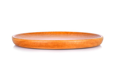 Wooden Tray on white background