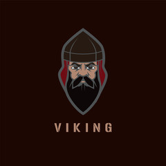 Viking face vector