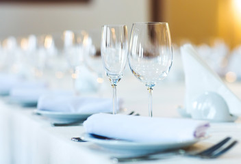 beautifully served table in a restaurant