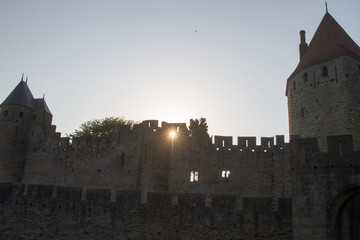 Fortified French city of Carcassonne