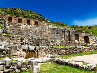 Inca Ruins in cusco, per&uacute;