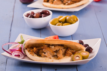 Greek pita bread.