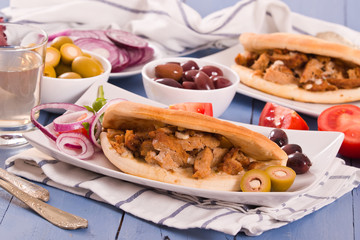 Greek pita bread.