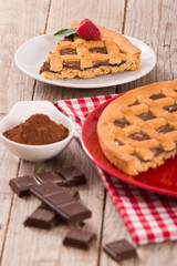 Chocolate tart.