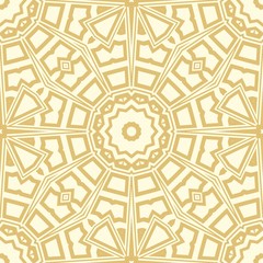 vector illustration. pattern with floral mandala, decorative border. design for print fabric, super bandana