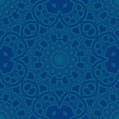 Beautiful fantasy flower ornament. seamless art-deco pattern. vector illustration. for design, wallpaper, invitation