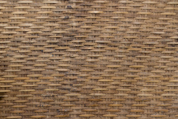 Bamboo weave texture and background. Native style. Close the top view