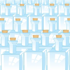Fototapeta premium Background from empty bottles