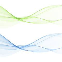 Abstract color wave design element