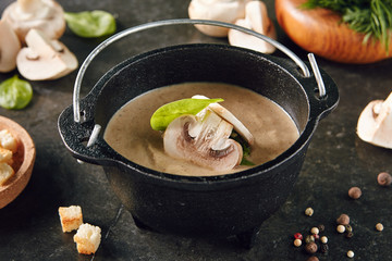 Mushroom Cream Soup or Champignons Soup