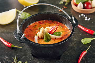 Traditional Thailand Food Tom Yum or Tom Yam