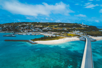 Tropical Kouri Island in Okinawa, Japan