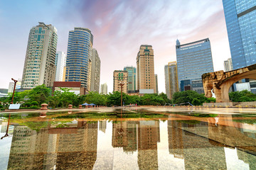 Fototapeta premium China Nanning Skyscraper