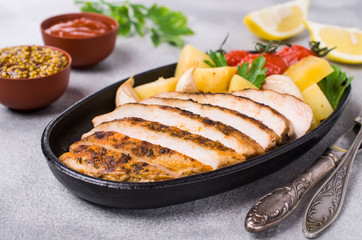 Fried chicken breast