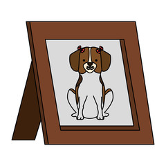 picture of cute dog in portrait