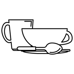 dishes and utensils icons