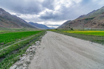 Fototapeta na wymiar Roads in Zanskar Valley, Ladakh
