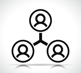 people interaction on white background