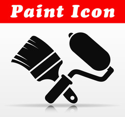 black paint vector icon design