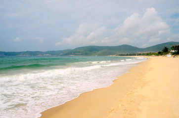 South China Sea Coast, Bay Yalong, Hainan Island China, may 2011