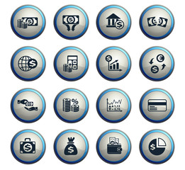 business finance icon set