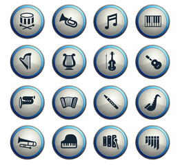 classic instruments icon set