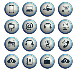 communication icon set