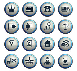 e-commerce interface icon set