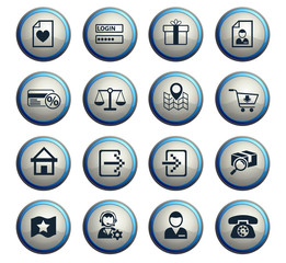 e-commerce interface icon set