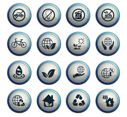 earth day icon set