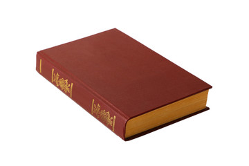 old book with a burgundy cover
