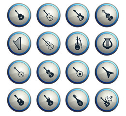 string instruments icon set