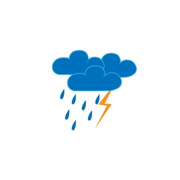 Storm sign. Weather icon