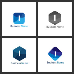 Letter I Logo Set Design