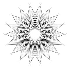 Fototapeta premium radial motif concentric lines circular design