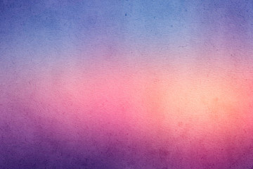 Colorful gradient watercolor paint on old paper with grain smudge dirty texture abstract for