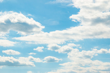 white clouds on a blue sky