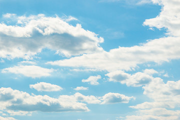 white clouds on a blue sky