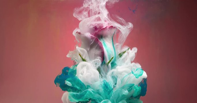 Original paint movement on a beautiful flower.