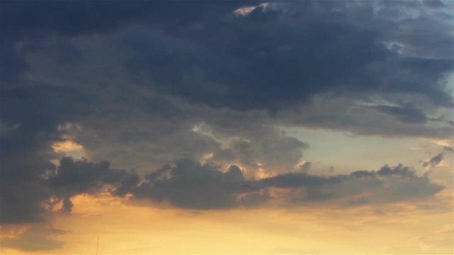 Sunset cloud timelapse