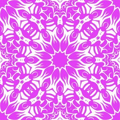 Beautiful fantasy flower ornament. seamless art-deco pattern. vector illustration. for design, wallpaper, invitation