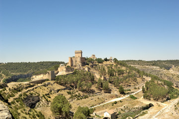 Fototapeta na wymiar Castle of Alarcon Cuenca province, Spain