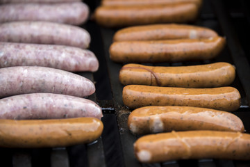 Sausage on grill