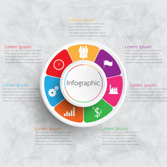 Vector infographic templates used for detailed reports. All 7 topics.