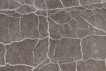 concrete with cracks close-up