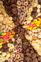 set of muesli isolated