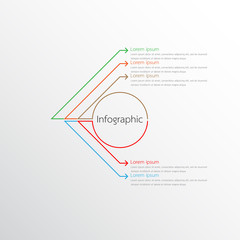 Vector infographic templates used for detailed reports. All 5 topics.