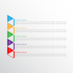 Vector infographic templates used for detailed reports. All 5 topics.